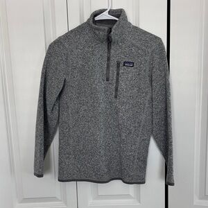 Patagonia Boys Zip-Up Gray Sweaters